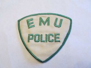 Michigan State Eastern Michigan University Police Patch Old Cheese Cloth