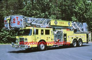 Fire Apparatus Slide,  Tower 2,  Ladysmith / Va,  2000 Pierce