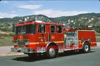Fire Apparatus Slide,  Engine 11,  Deer Springs / Ca,  1995 Kme