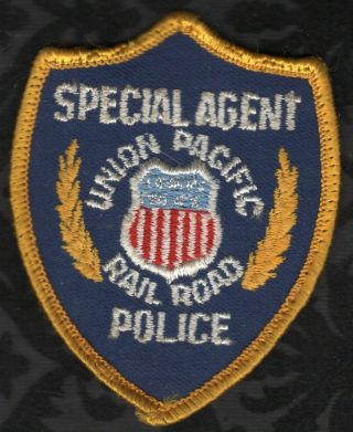 Union Pacific Special Agent Police Cap Patch 2 - 12 " X 3 " Uniform Shirt Removed