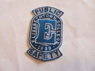 Pennsylvania Elizabethtown College Public Safety Patch