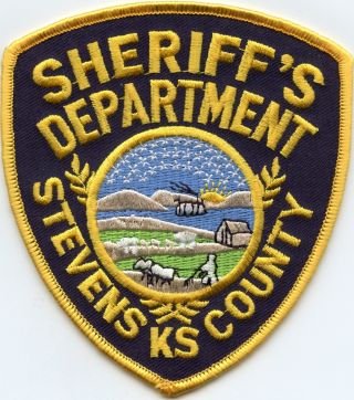 Stevens County Kansas Ks Sheriff Police Patch