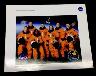 Nasa Space Shuttle Discovery Sts - 120 Crew 8x10 Nasa Photo
