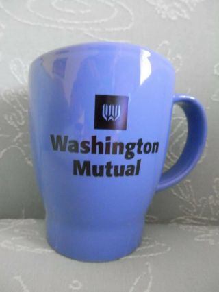Washington Mutual Bank Blue Mug,  Euc