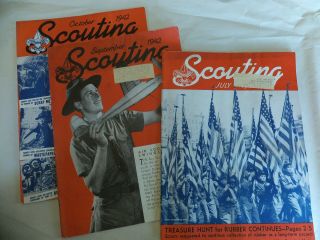 Boy Scouts Scouting Magazines 1942 World War Ii
