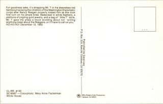 1980s Postcard Nancy Reagan Mr.  T Christmas Santa Washington Diplomatic Corps 2