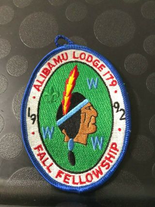 Oa Alibamu Lodge 179 Fall Fellowship 1992 Patch
