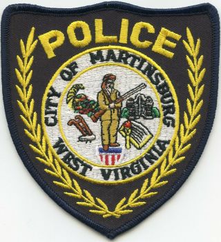 Martinsburg West Virginia Wv Police Patch