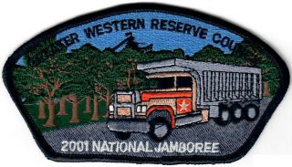 2001 Bsa Scout National Jamboree Patch Jsp Greater Western Reserve Cncl 1318 - 19