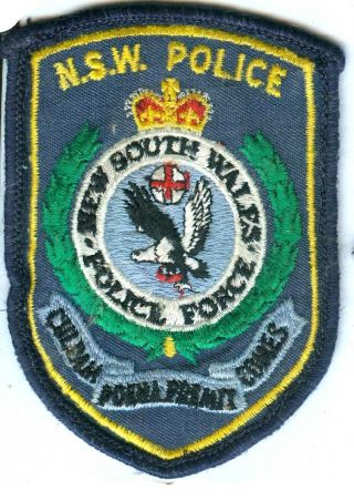 Australian Obsolete South Wales Police Badge