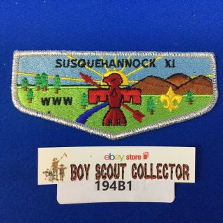Boy Scout Oa Susquehannock Lodge 11 Xi S10 Order Of The Arrow Flap Patch