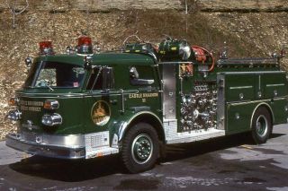 Castle Shannon Pa 1973 American Lafrance Pumper - Fire Apparatus Slide