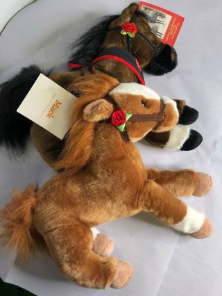 Wells Fargo Bank 2 Mack Legendary Horse Pony 2012 Plush Stuffed Animal W/tags
