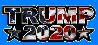 Donald Trump For President 2020 Bumper Sticker Decal 2020 Presidential Election
