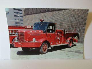 Chicago Fire Department Engine Co.  Color Photo 12 " X 8 "