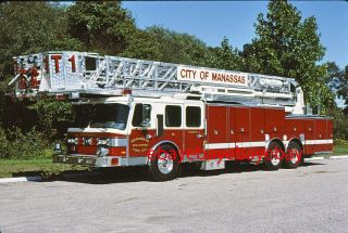 Fire Apparatus Slide,  Tower 1,  Manassas / Va,  1993 E - One