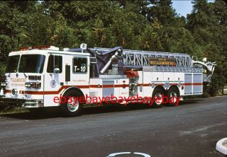 Fire Apparatus Slide,  Truck 10,  Williamsburg / Va,  1994 Sutphen