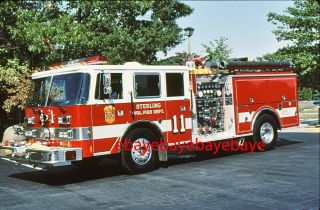 Fire Apparatus Slide,  Wagon 11,  Sterling / Va,  1985 / 1990 Pierce