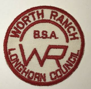 Worth Ranch Longhorn Council Camp Patch Texas Red Ce Bc1