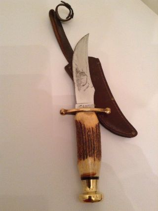 Case Xx Early Kodiak Hunting Knife & Sheath C.  1940 - 1965 Old Vintage Knives