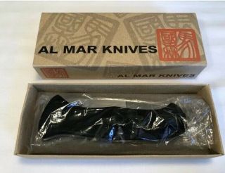 Rare Al Mar Sere 2000 Knife Vg - 10 Stainless G10 Black Edc Seki Japan Military