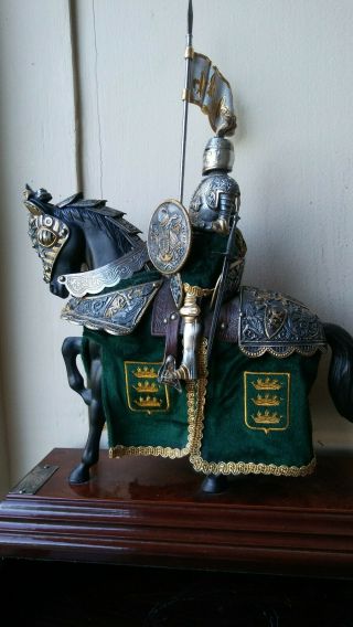 Mounted Knight On Horse In Suit Of Armor By Marto Of Toledo Spain