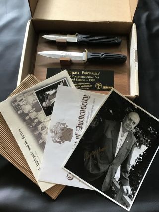 Vintage Knife Gerber Boker Applegate - Fairbairn Commemorative Set,  1997