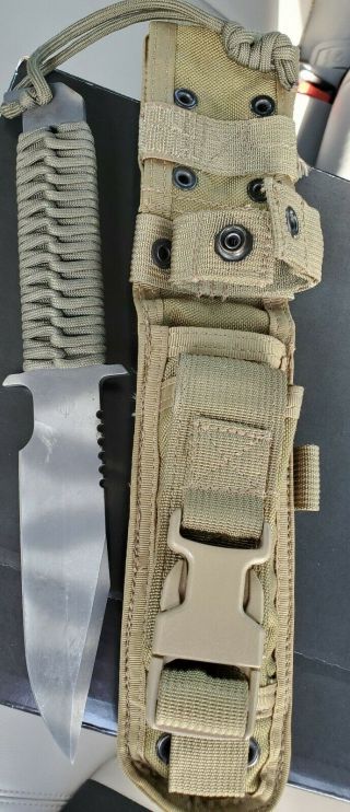 Strider Knife Fixed Blade Mt Mod 10 Sniper Cord Wrapped