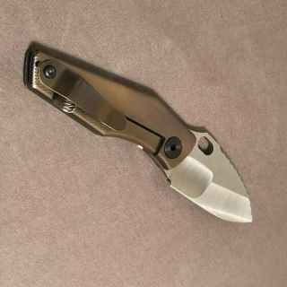Mick Strider Custom Knives - SJ75 NM Baby Huey Folder Handmade in USA 3