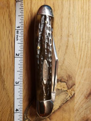 Case knife copperhead 6249 green bone.  Rare hard to find 3