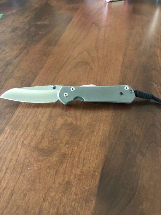 Chris Reeve Knives Lin - 1000 9cm Foldable Drop Point Pocket Knife - Blue/gray