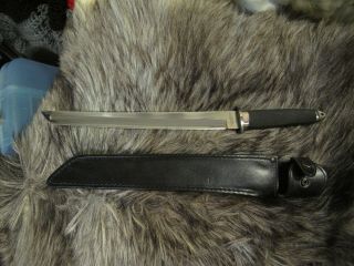 Cold Steel Magnum Tanto Xii Vintage Japanese San Mai Iii With Leather Sheath