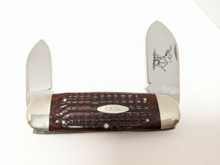 Case Xx Usa 6250 Elephant Pocket Knife Sunfish Jigged Wood Vintage Cond