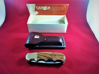 Vintage Gerber Magnum Folding Hunter Knife,  Iob,