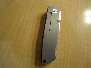 Bob Dozier Custom Folding Knife / Folder Lefty With Titanium Handles