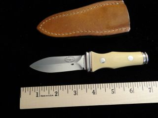 1977 Ag Russell.  Sting 6 5/8 " Overall.  Dagger Boot Knife Solingen Germany.