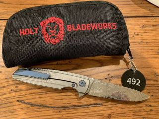 Holt Bladeworks Specter 492 Damascus Blade