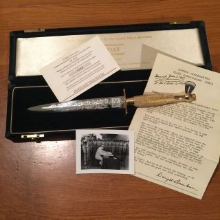 Wilkinson Sword D - Day Commemorative Knife Wcase And,  Letter,  Photo 2nd Pattern