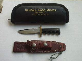 Randall Knife Model 14 Miniature With Sheath & Carrying Case 2268 Ships