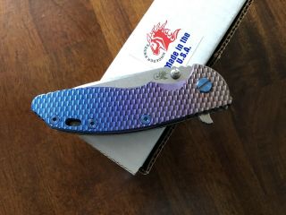 Fully Customized Rick Hinderer Xm - 18 “rainbow Koi” 3.  5” Titanium Folding Knife