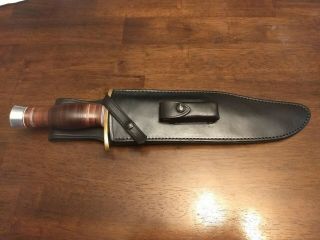 Randall Made Model 12 Smithsonian Bowie Knife 11 " Blade Leather Handle