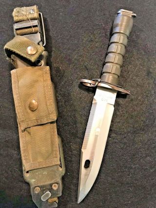 Buck Knife Phrobis Iii U.  S.  A.  M9 Bayonet With Sheath
