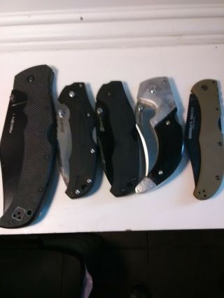 Five Cold Steel Knives,  Large Recon 1 - 2 Swift - 1 Broken Skull - 1espada