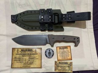 Miller Bros Blades M - 8,  Z - Wear Full Size.  Knife D - Ring Dangler Kydex Sheath 2