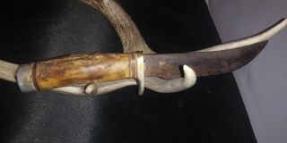 Barn Find Randall Made Knives 5 Inch Blade Stag Handle With Finger Groves Cool
