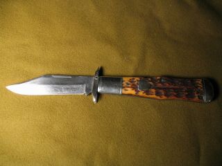 Cattaraugus King Of The Woods 12839 Folding Guard Hunting Knife.  Great Shape.