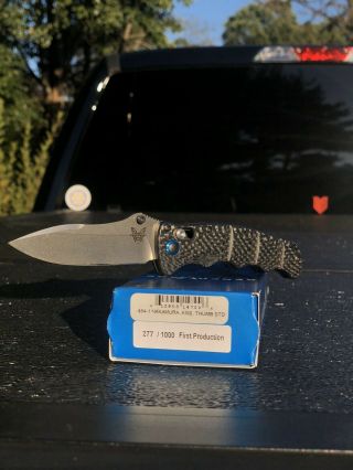 Benchmade 484 - 1 Nakamura First Production Carbon Fiber Cpm - S90v Axis Lock Knife