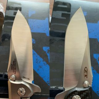 Zero Tolerance Hinderer 0562CF Flipper Knife 20CV Blade,  Carbon Fiber,  ZT 3