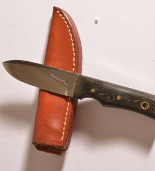 Randall 10 Stainless Utility Knife/ 3 Inch Blade,  Black Micarta Handle Plus Pin