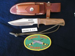 Randall Knife Model 8,  4 1/2 " Fisherman - Hunter Style,  Rod & Gun Limited Edition